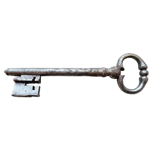 Antique French Large Rusty Iron Key Doorway Rusty Keys Door Lock c1800-1900&#39;s / EVE