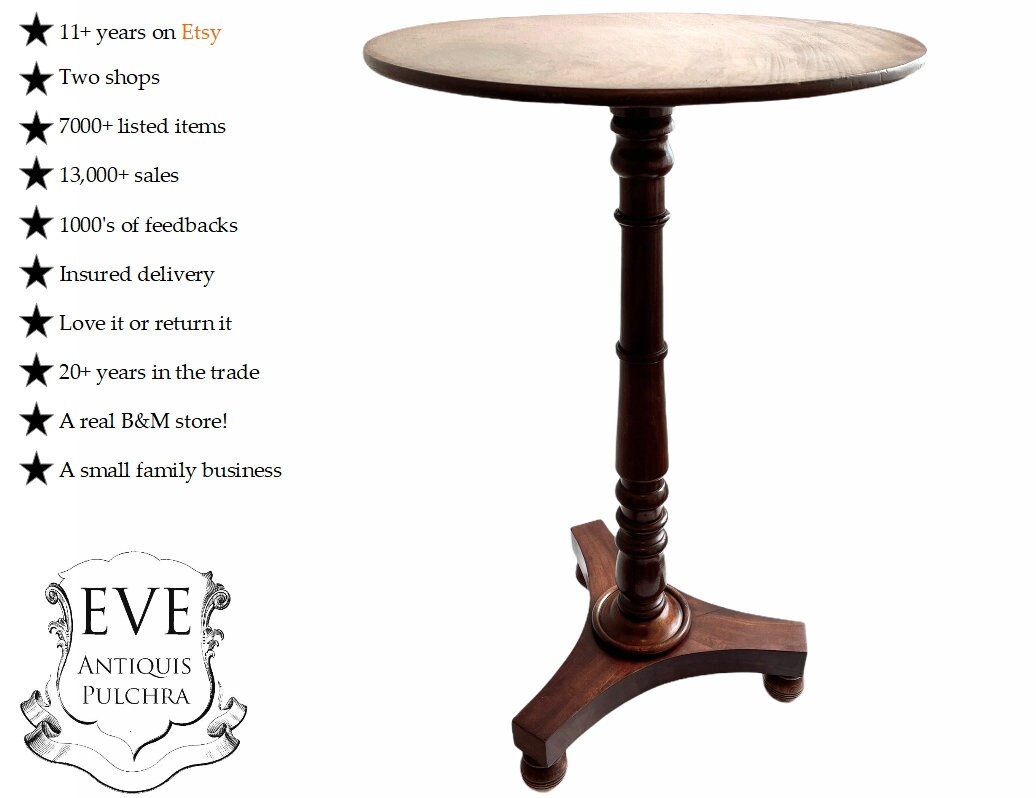 Vintage Français Wooden Brown Natural Wood Tall Side Table Stand Display Rest Plinth Prop Furniture 