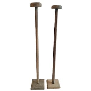Vintage Franse hout houten hoge hoedenstandaard Rust Decor Design Shop Commerciële Retail Etalage c1920&#39;s / EVE