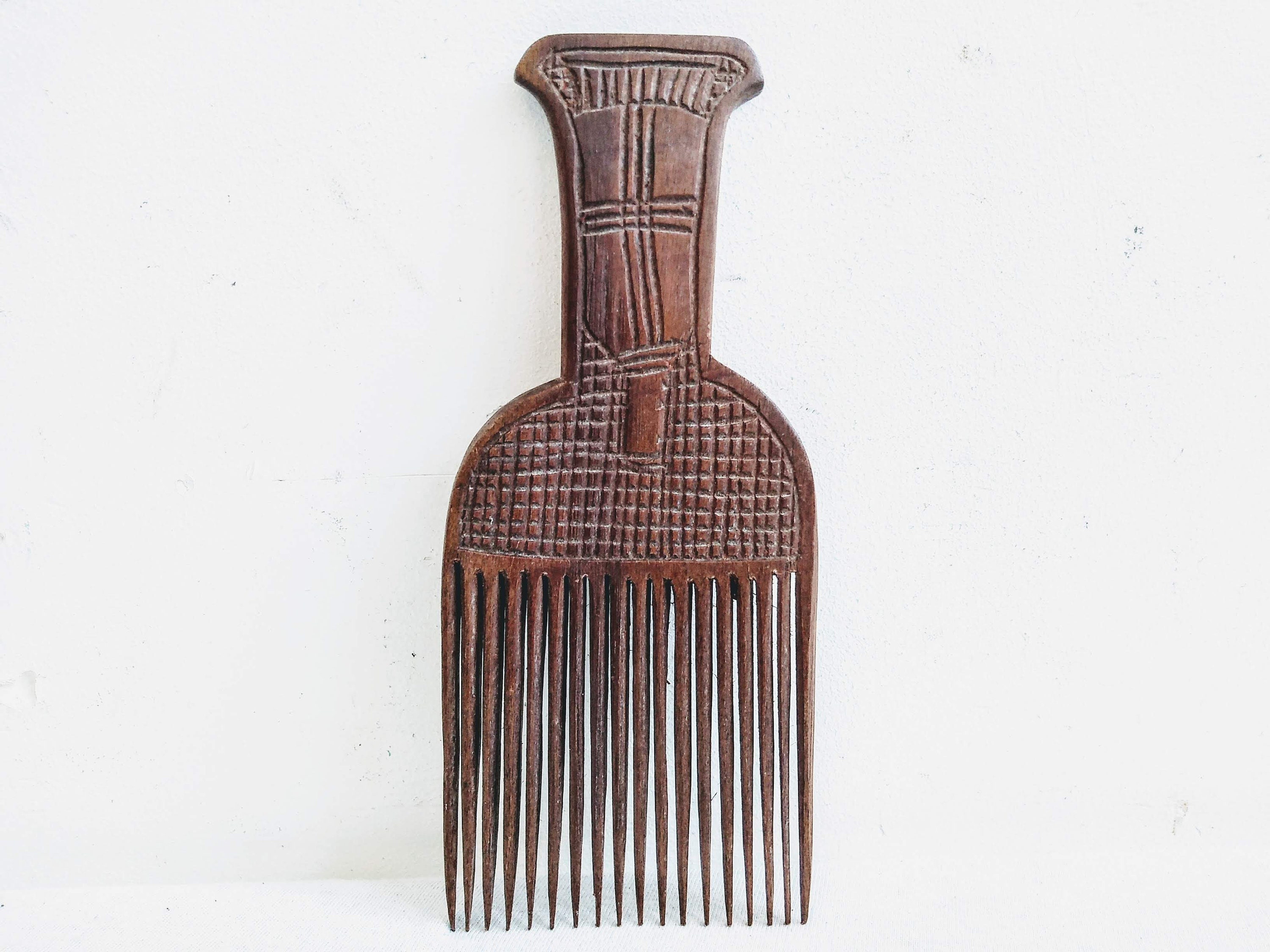 Vintage African Comb Afro Pick Wood Hair Primitive Sculpture - Etsy UK
