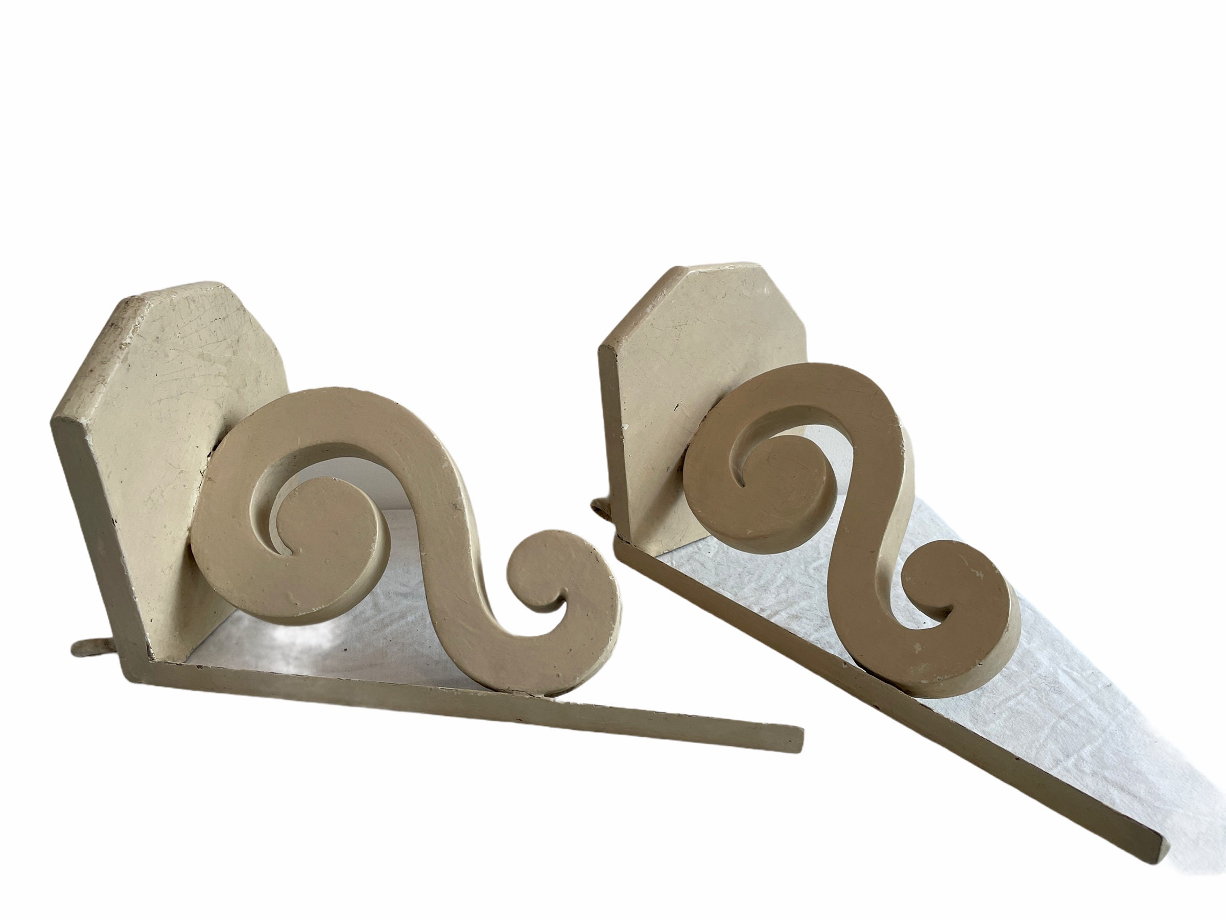 Vintage Französische Holz Holz Wand montiert Eck Regal Stütze | Etsy