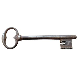 Antique French Large Rusty Iron Key Doorway Rusty Keys Door Lock c1800-1900&#39;s / EVE