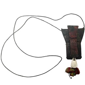 Vintage Moroccan Shirawt Gri Gri Tuareg Niger Jewellery Pendant Amulet Necklace Islamic Tribal Art c1960-70's / EVE