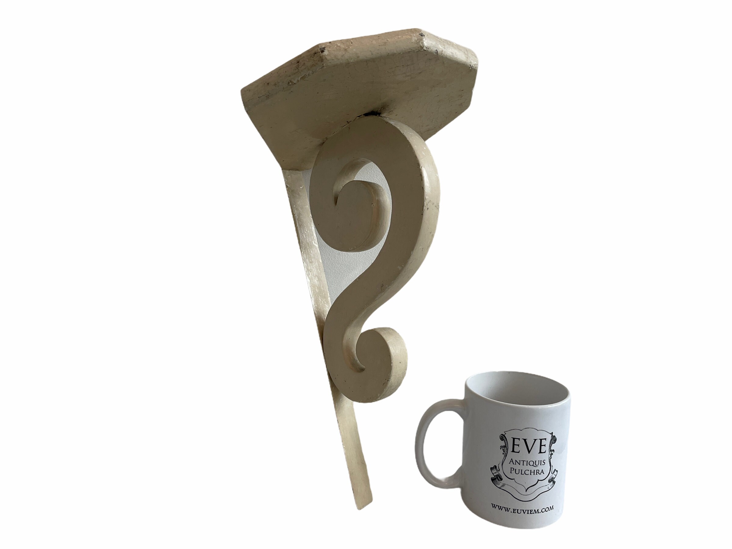 Vintage Französische Holz Holz Wand montiert Eck Regal Stütze | Etsy