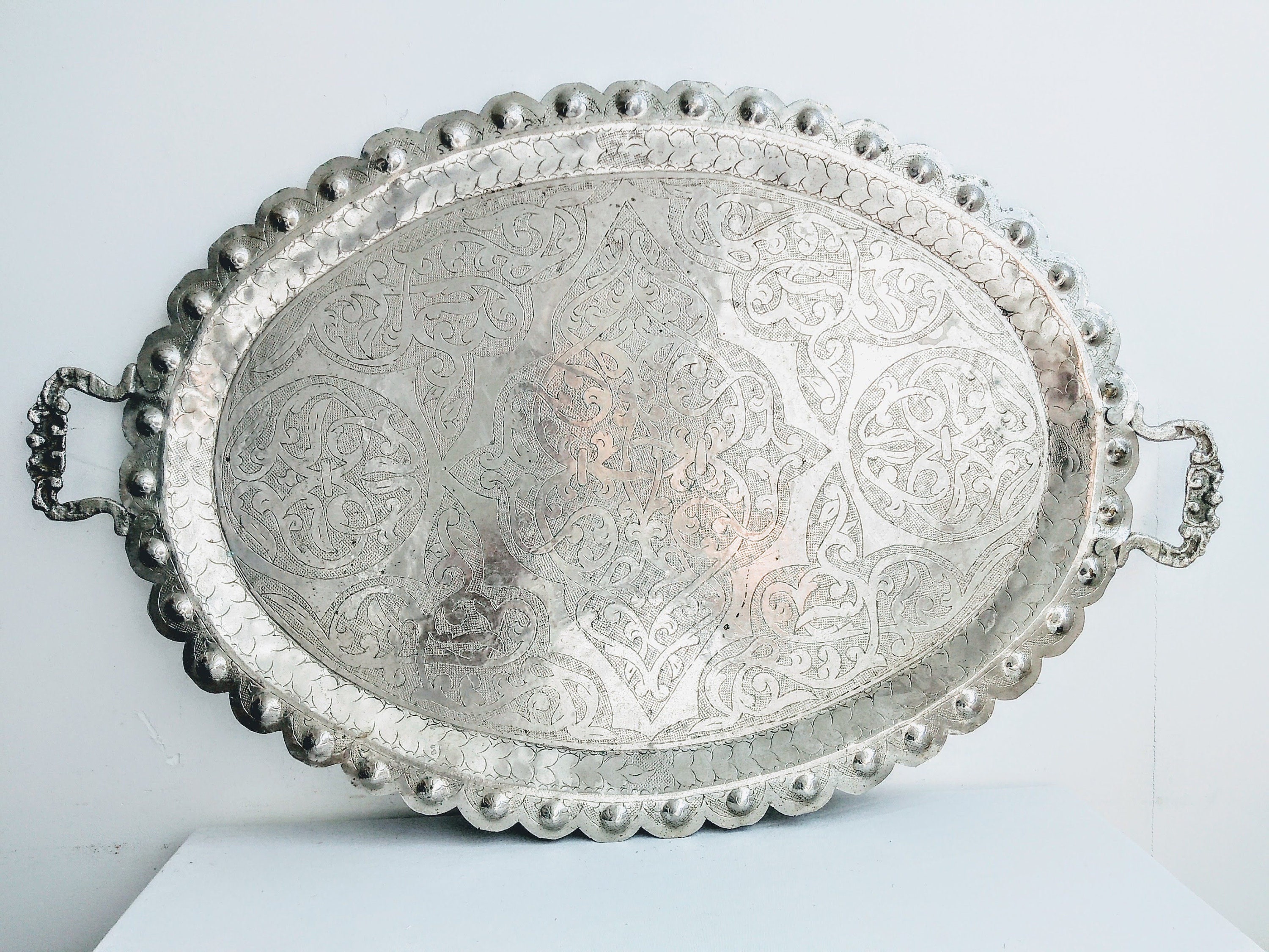 old Arabia＊irja＊Oval plate・* old Arabia＊irja＊Oval plate・*