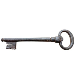 Antique French Large Rusty Iron Key Doorway Rusty Keys Door Lock c1800-1900&#39;s / EVE