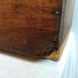 Vintage French Hand Made Wooden Wood Craft Tool Portable Carry Carrying Case Box Carry Stand Display Toolbox circa 1940-50's / EVE de France image 7