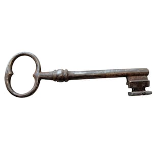 Antique French Large Rusty Iron Key Doorway Rusty Keys Door Lock c1800-1900&#39;s / EVE
