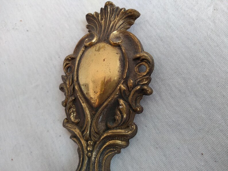 Vintage French Brass Bronze Wall Hanging Electric Light Etsy