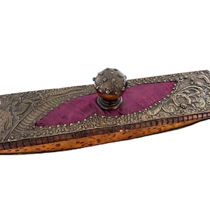 Antique French Desktop Writing Ink Dragon Blotter Letter Desktop Traditional Office Gentleman's Gift Ornate c1900-1910's / EVE