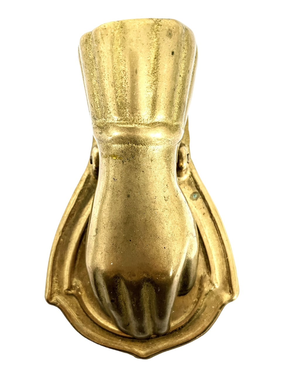Vintage French Brass Hand Paper Clip Letter Clamp Paper Weight Desktop Desk Gift c1970-80's / EVE