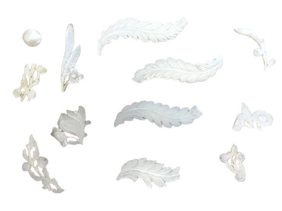 Antique Chinois N'/S d'applique Fleur Décor Floral Sculpté à La Main Gravé d'autres Disponibles C180