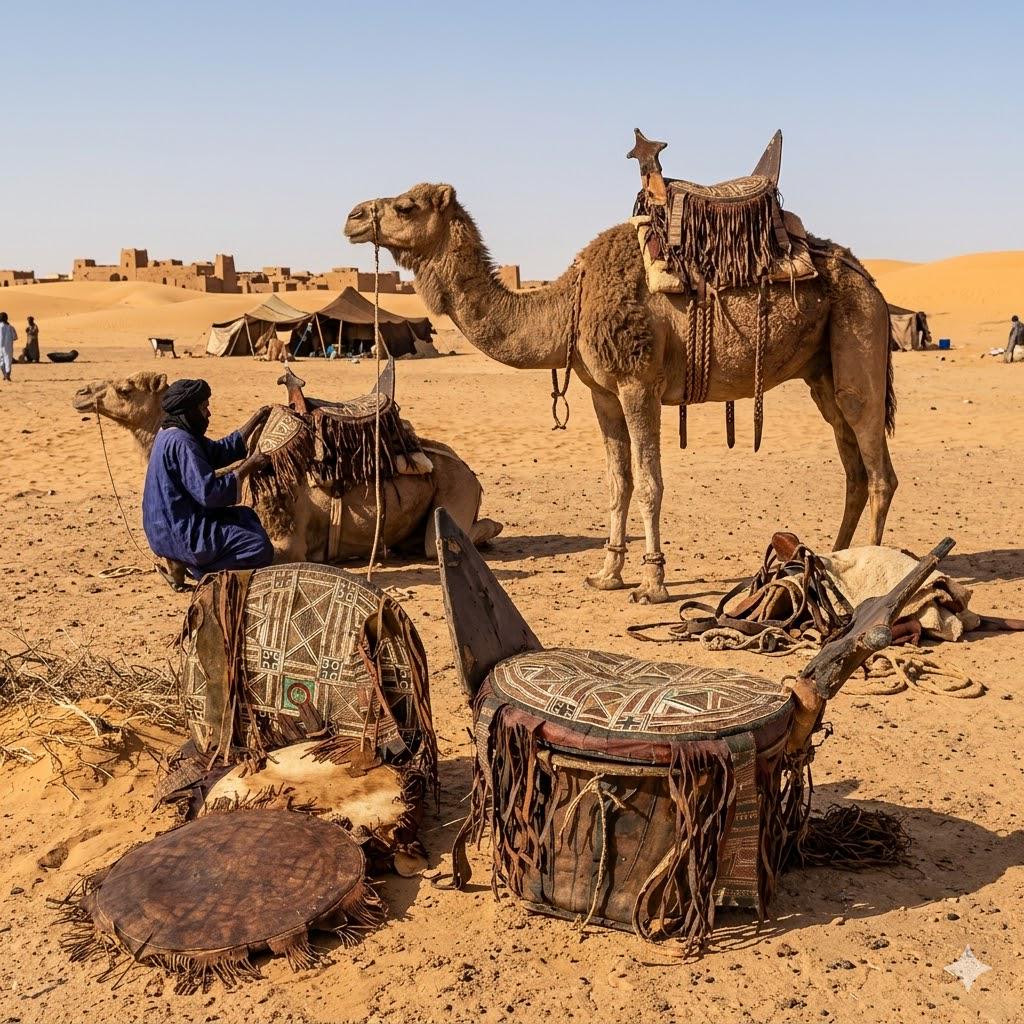 Vintage African Tamzak Touareg Niger Region Arabian Bedouin Camel