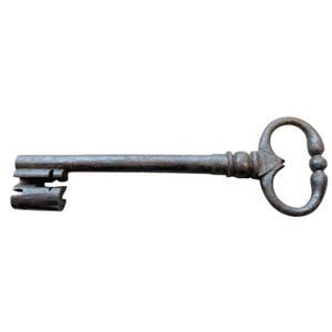 Antique French Large Rusty Iron Key Doorway Rusty Keys Door Lock c1800-1900&#39;s / EVE