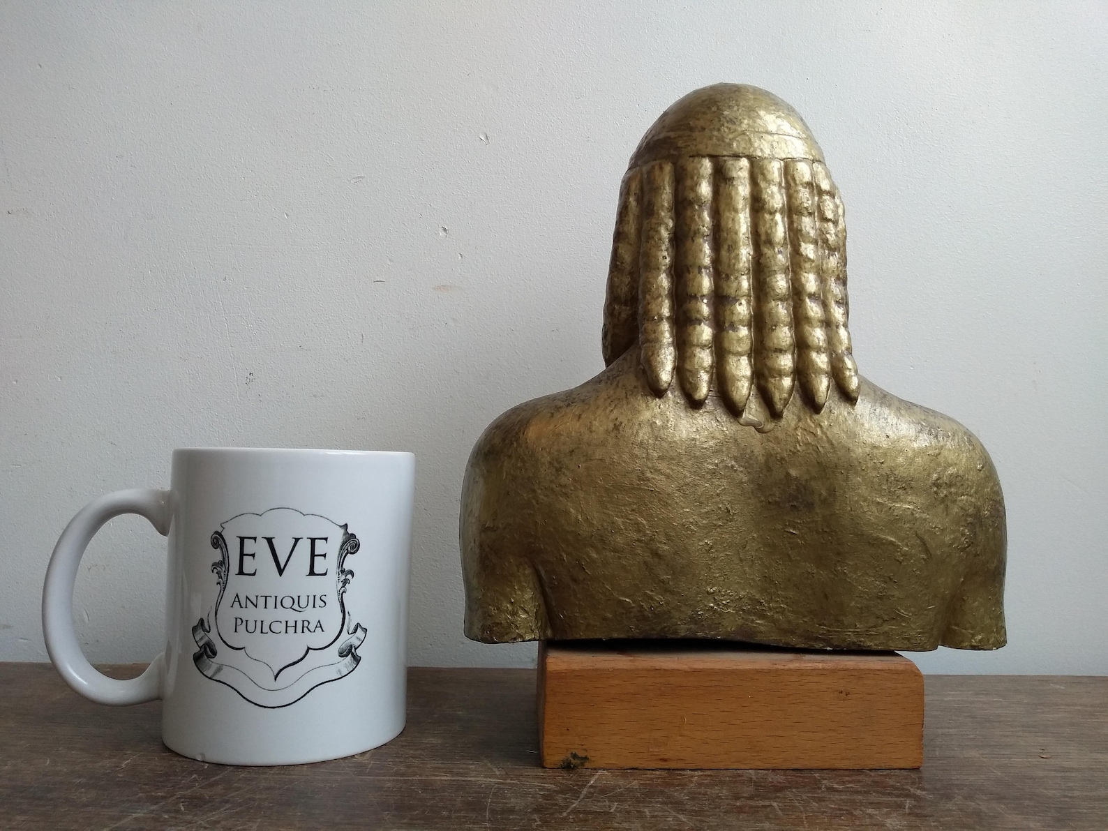 Vintage Greek Gold Plaster Resin Wood Stand Bust Apollo From Etsy