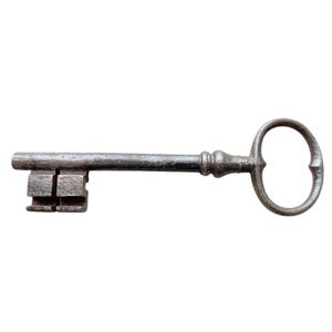 Antique French Large Rusty Iron Key Doorway Rusty Keys Door Lock c1800-1900&#39;s / EVE