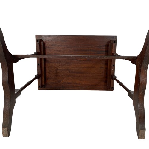 Vintage French Wooden Brown Varnished Wood Small Medium Side Table Stand Display Rest Plinth Furniture shops Classical Style c1950-60's / EVE