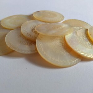 Antike chinesische Perlmutt Lotus Blume Rund Rund Rund Gaming | Etsy