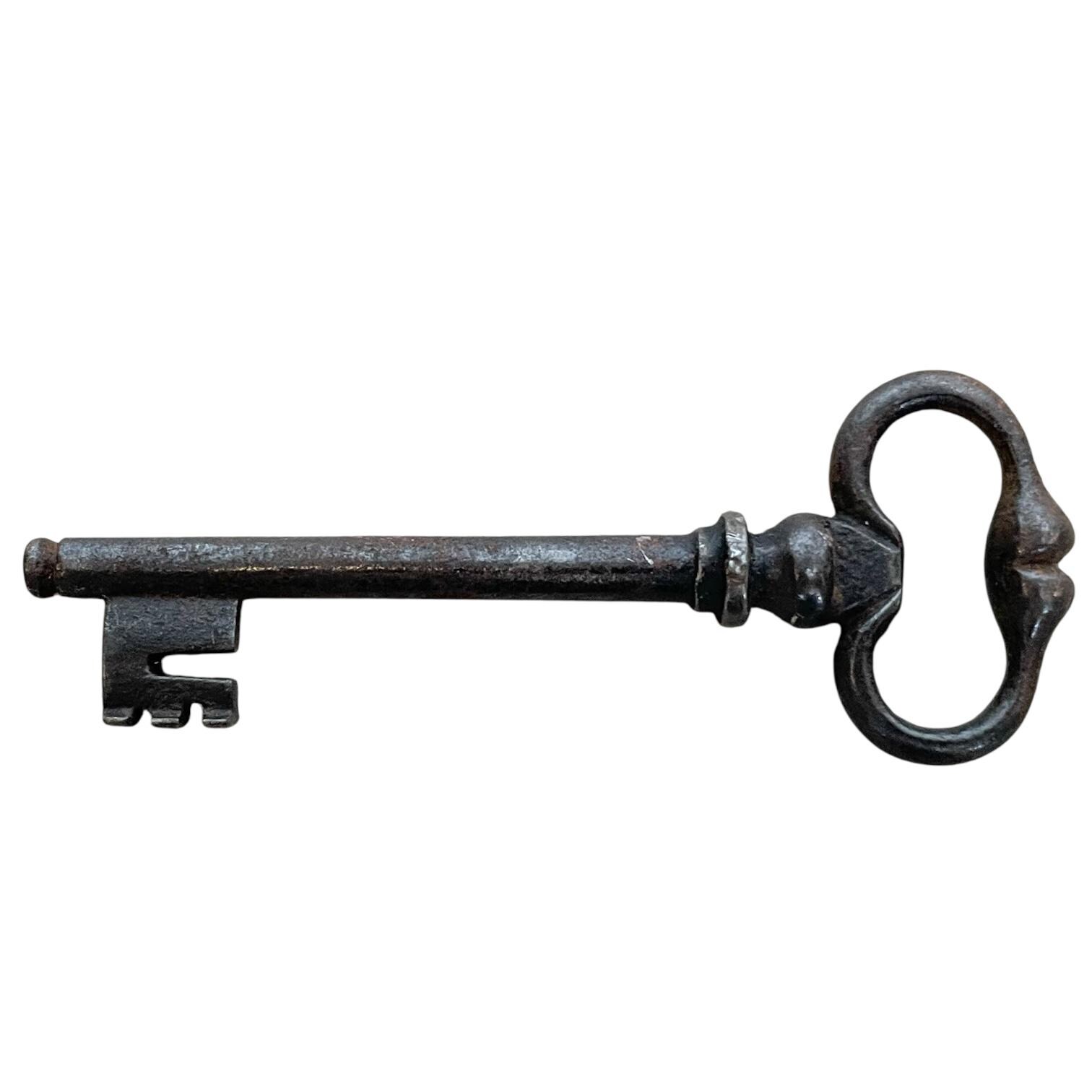 Antique French Medium Rusty Iron Key Doorway Rusty Keys Door Lock c1800-1900's / EVE