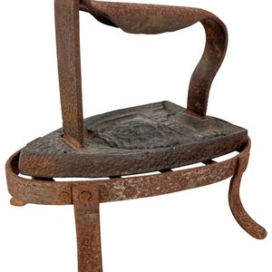 Antique French Iron On Stand Ironing Press Pressing Prop Kitchen Display c1900&#39;s / EVE