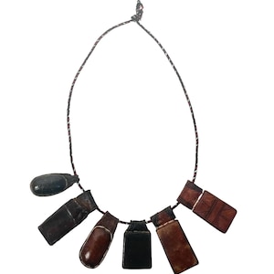 Vintage Moroccan Shirawt Gri Gri Tuareg Niger Jewellery Pendant Amulet Necklace Islamic Tribal Art c1960-70's / EVE