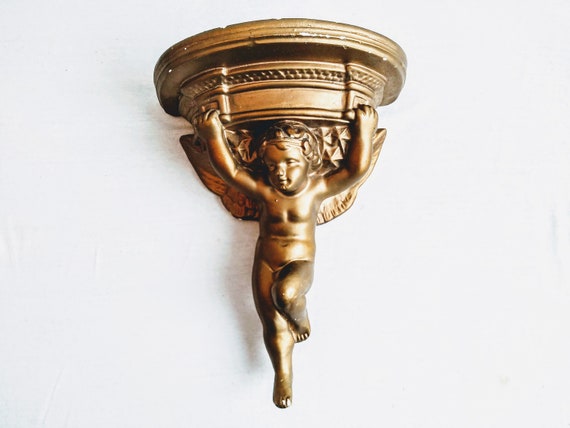 イタリア製 石膏 天使大型ランプスタンドランプ台 【公式通販】