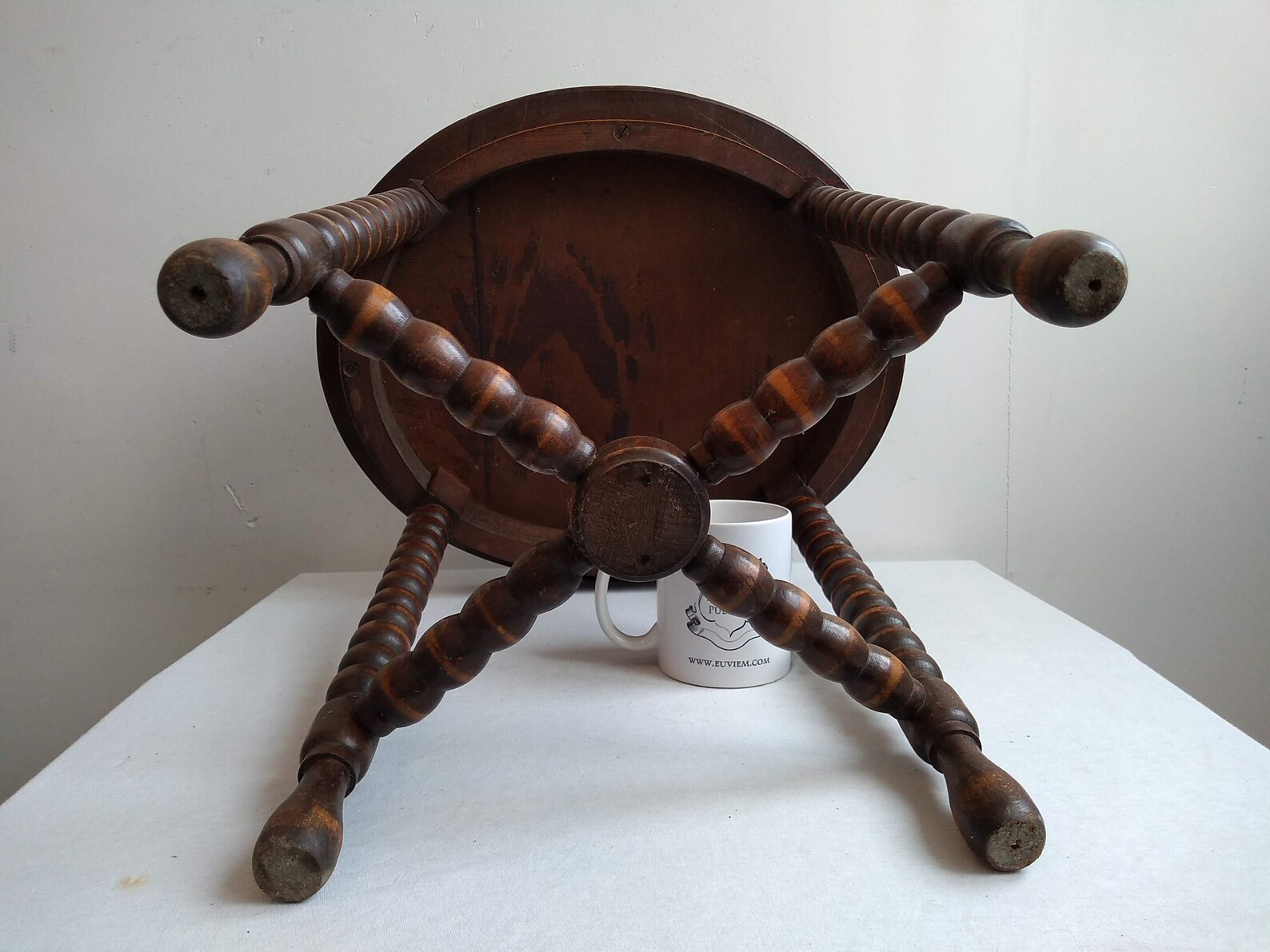 Vintage Französisch Holz braun Holz natürliche Gerste Twist | Etsy