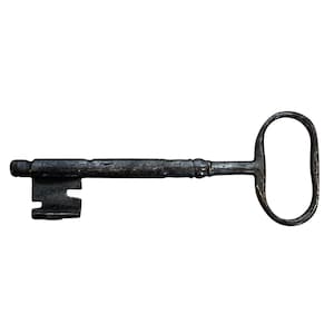 Antique French Large Rusty Iron Key Doorway Rusty Keys Door Lock c1800-1900&#39;s / EVE