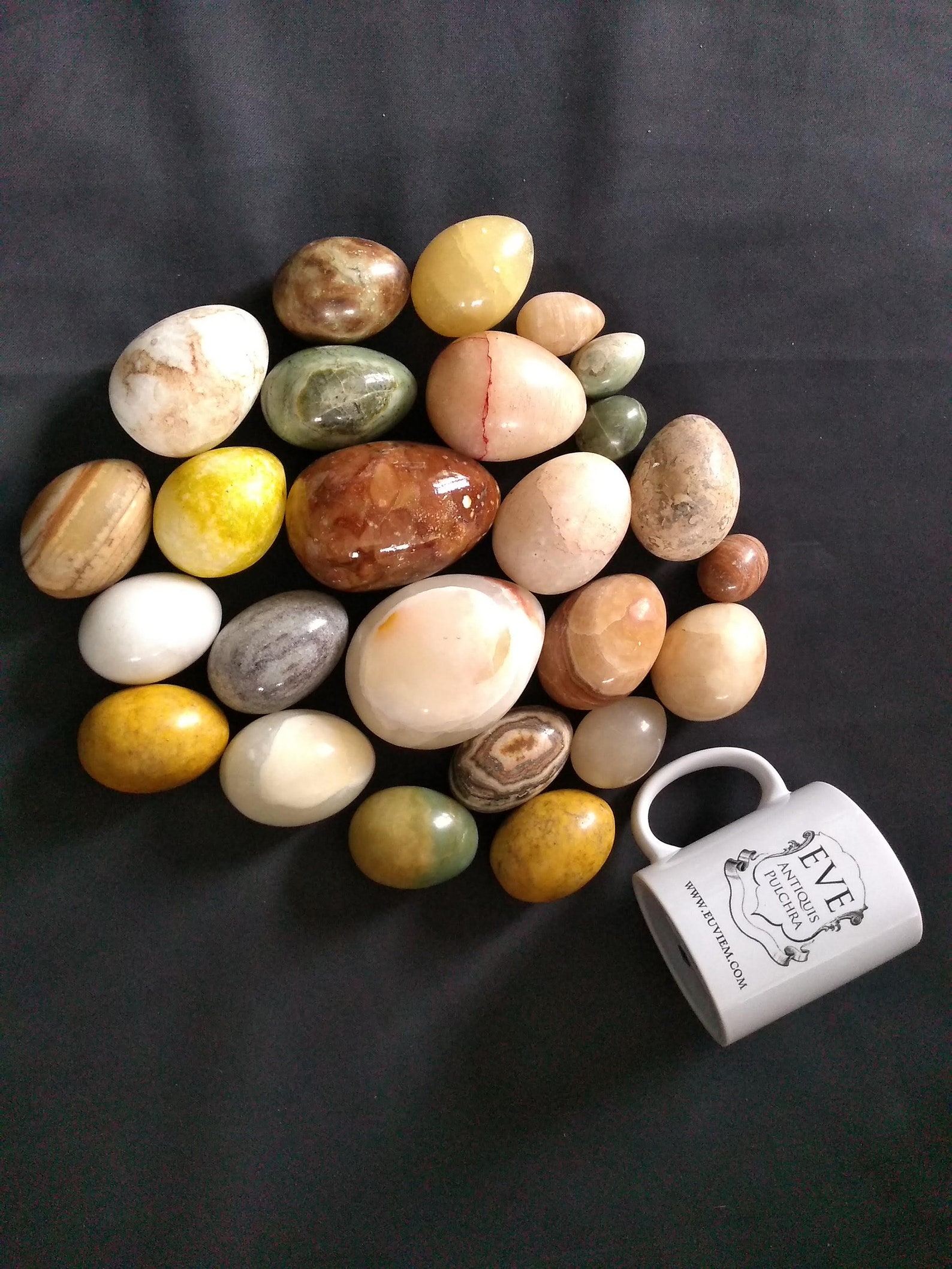 Vintage French Assorted Stone Egg Eggs Instant Collection Etsy