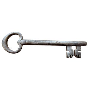 Antique French Large Rusty Iron Key Doorway Rusty Keys Door Lock c1800-1900&#39;s / EVE