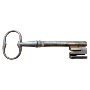Antique French Large Rusty Iron Key Doorway Rusty Keys Door Lock c1800-1900&#39;s / EVE