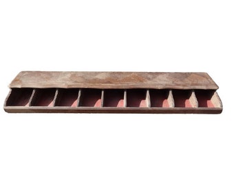 Antique French Large Hotel Cutlery Silverware Flatware Case Drawer Storage Display Furniture Restaurant circa 1900-1910s / EVE