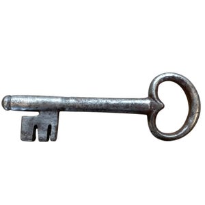 Antique French Large Rusty Iron Key Doorway Rusty Keys Door Lock c1800-1900&#39;s / EVE