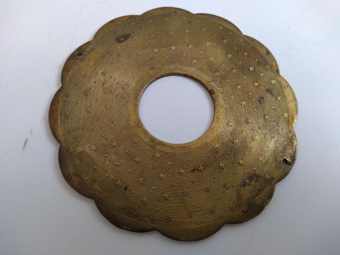 Antique French Bronze Brass Bobeche Wax Catcher Sconce Brass Etsy