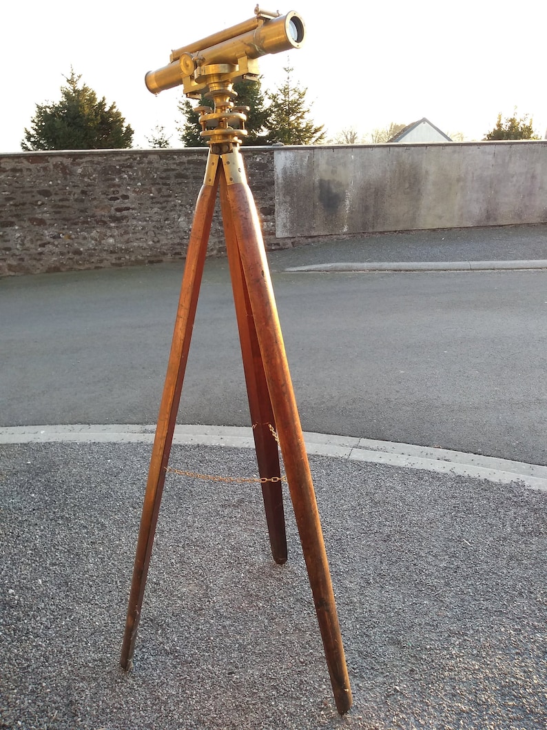 Antique English Surveyor Bostrom With Original Tripod Thornton Etsy - image 0