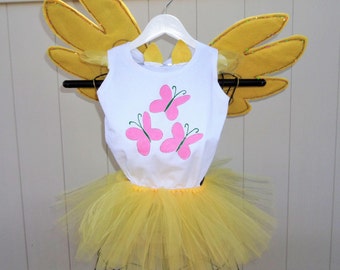 My Little Pony Fluttershy Costume 4 Pcs - HANDMADE & HANDPAINTED - Ships Free -