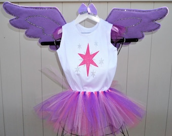 My Little Pony Twilight Sparkle Costume 5 Pcs - HANDMADE & HANDPAINTED - Ships Free -