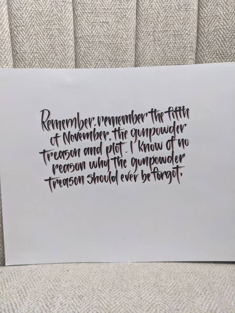 V for Vendetta quote | Etsy