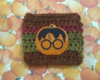 Wizard Pumpkin Cup Cozy, cup cozy, Fall gift, gifts for her, pumpkin spice, coffee mug sleeve, coffee sleeve, mug cozy