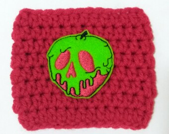 Poison Apple (Red) Crochet Cup Cozy