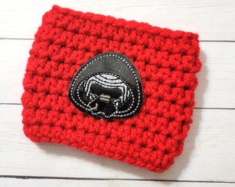 Evil Son Crochet Cup Cozy- alien cup cozy - gifts - gifts for her - disney gifts - coffee mug sleeve - coffee sleeve - mug cozy