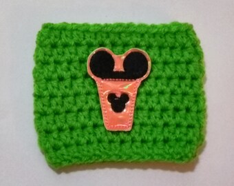 Halloween Mouse Coffee Crochet Cup Cozy-halloween - gifts - gifts for her - disney gifts - coffee mug sleeve - coffee sleeve - mug cozy