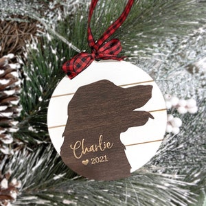 Personalized Pet Ornament 2023 / Christmas Holiday Dog or Cat Lover Gift / Animal Pup Memorial / Kitty Remembrance