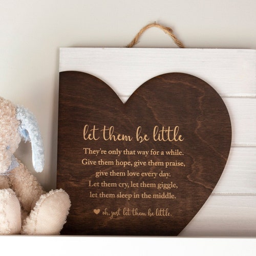 Let Them Be Little Layered Wood Sign 10x10 - Etsy