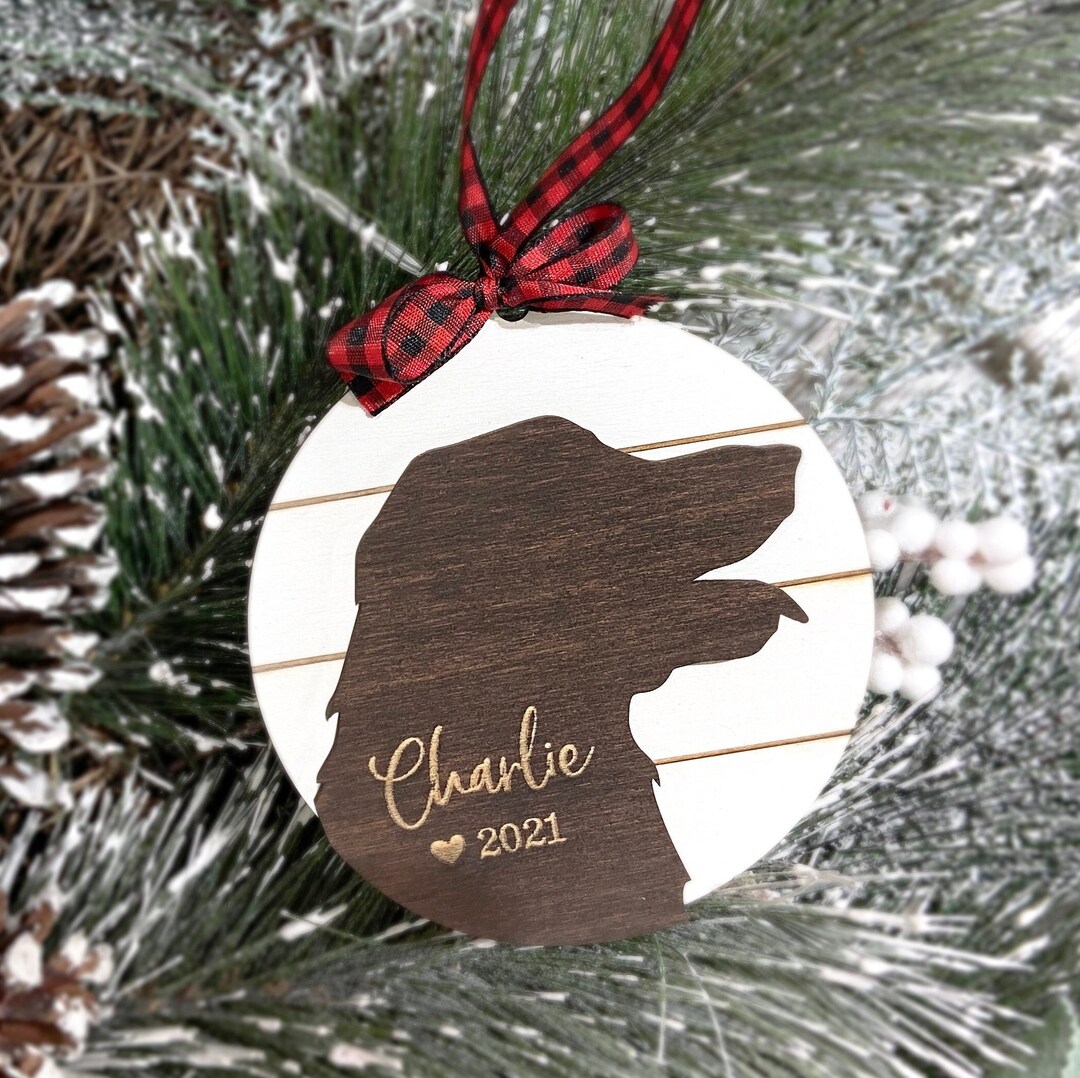 Personalized Pet Memorial Ornament: Custom Dog or Cat Christmas Gift - Etsy