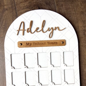 School Years Photo Frame for Student Pictures Pre K Grad / Graduation Party Decor / 2 x 3 Wallet 5 x 7 Photos image 10