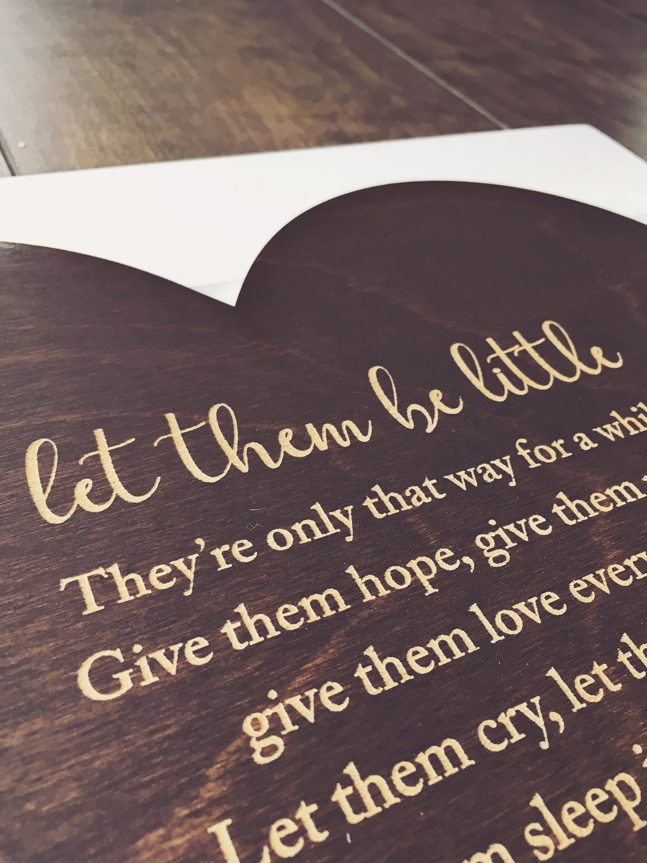 Let Them Be Little Layered Wood Sign 10x10 - Etsy