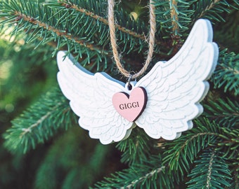 Aborto Angel Memorial Tumba Bebé funeral babyloss Ornamento Personalizadas