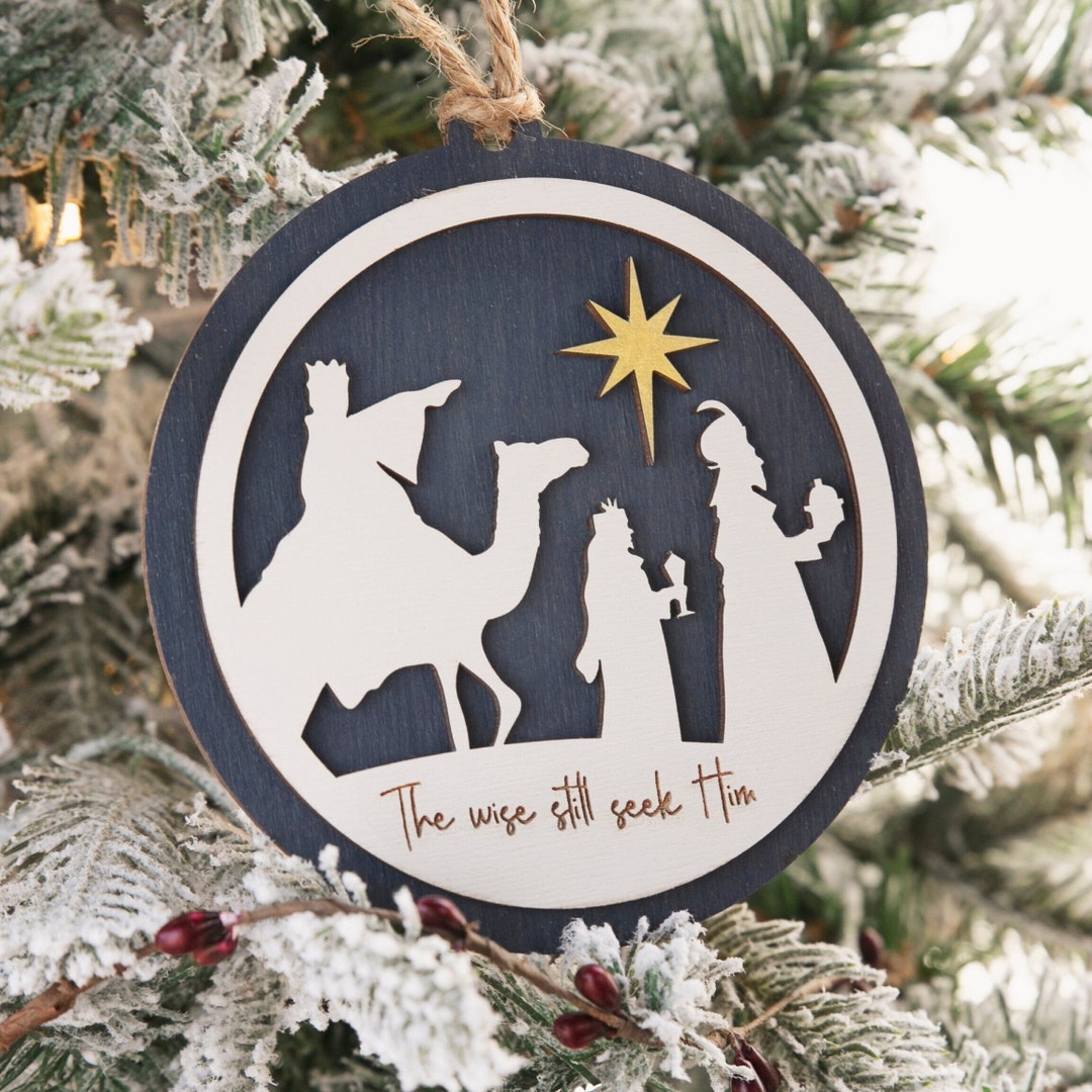 Religious Christmas Ornament 2023 / Christian Wise Men Three Kings