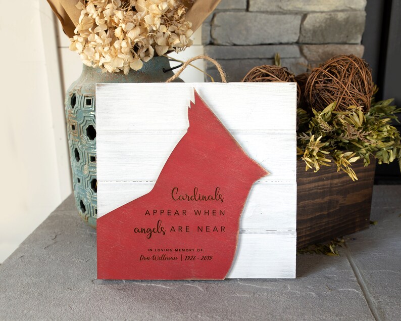Cardinal Memorial Gift / Cardinals Appear When Angels Are Near Etsy